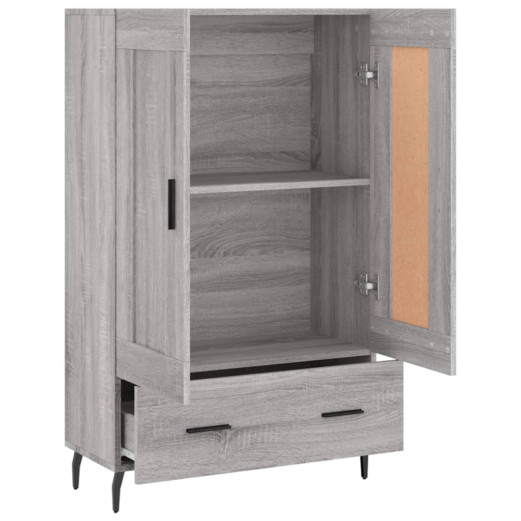 Highboard Grey Sonoma 69.5x31x115 cm Engineered Wood