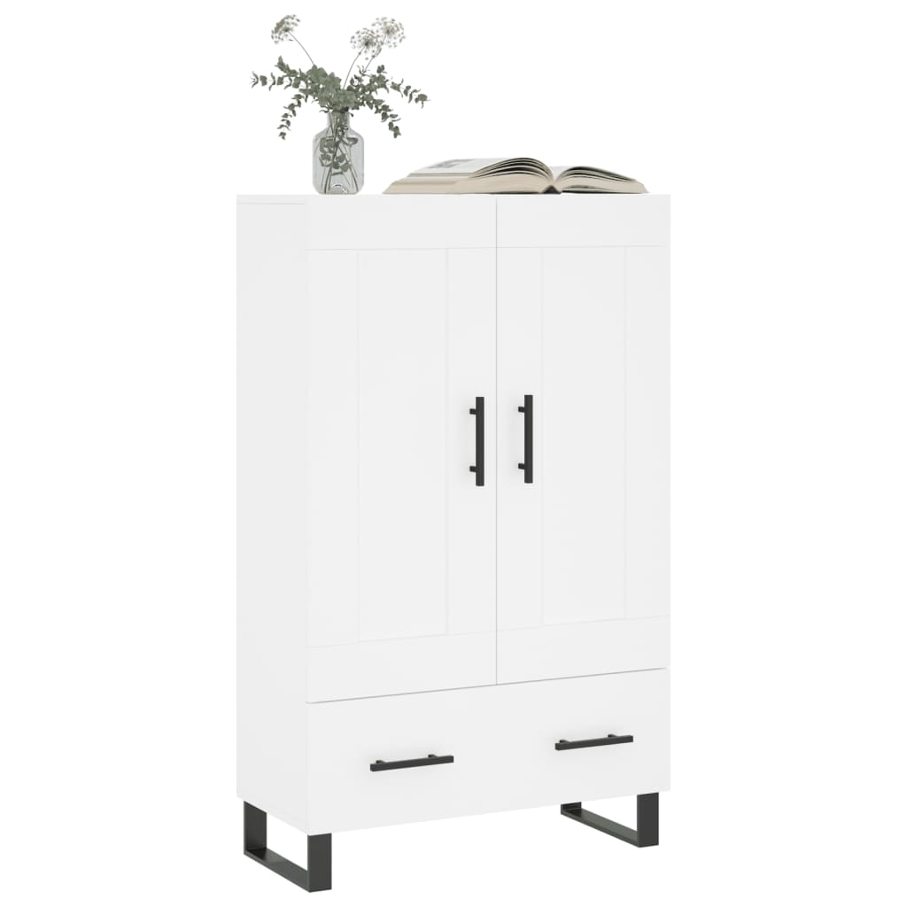 Highboard White 69.5x31x115 cm Engineered Wood