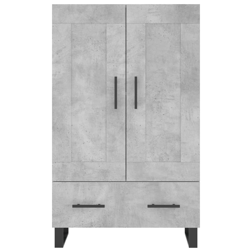 Highboard Concrete Grey 69.5x31x115 cm Engineered Wood