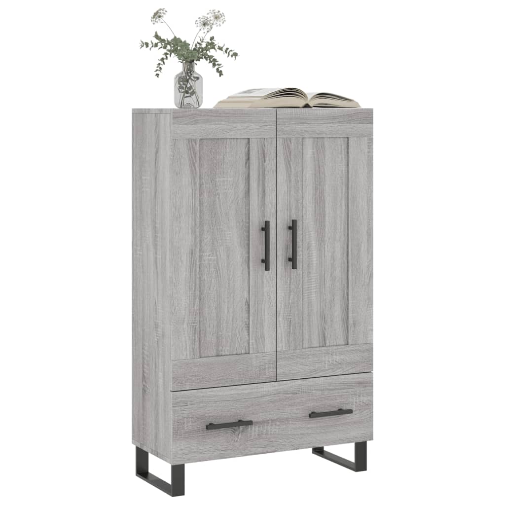 Highboard Grey Sonoma 69.5x31x115 cm Engineered Wood