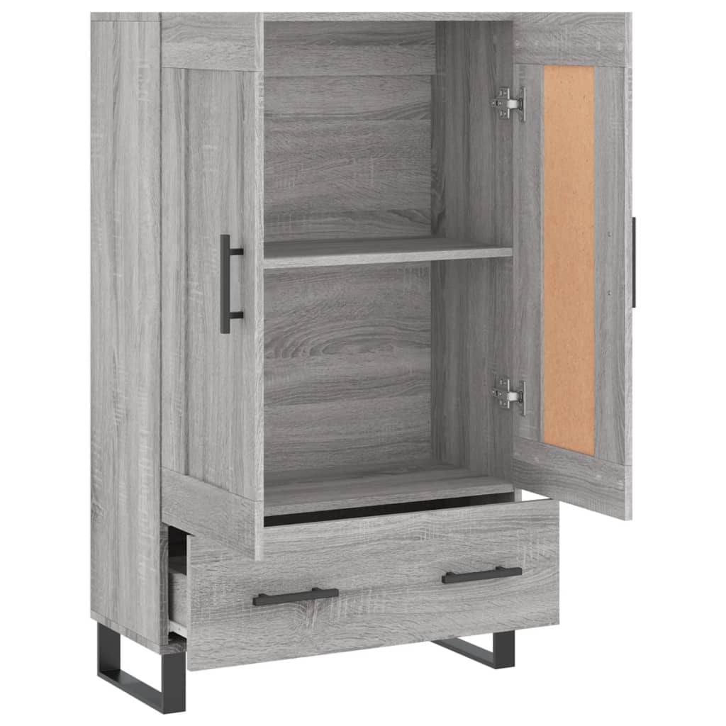Highboard Grey Sonoma 69.5x31x115 cm Engineered Wood