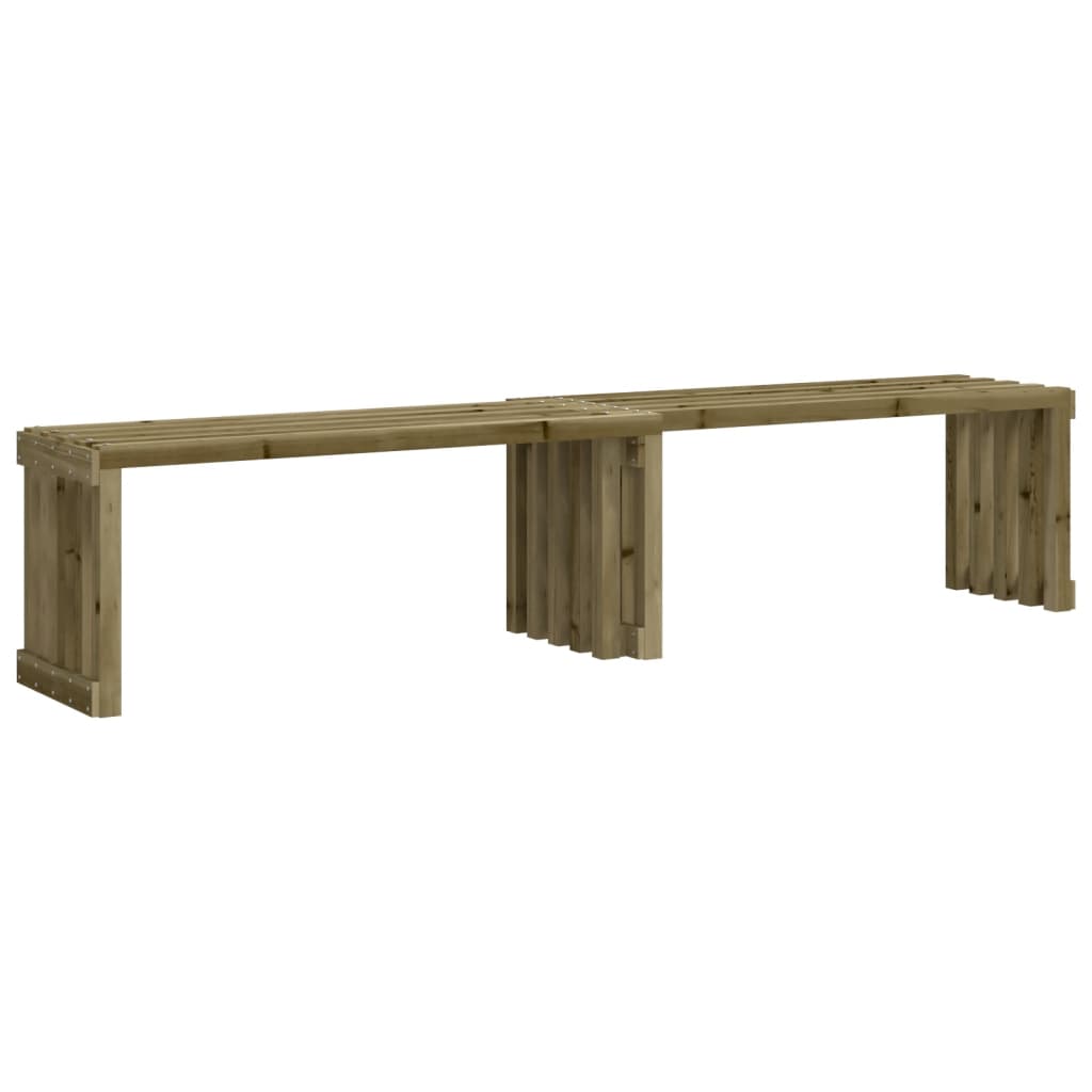 Garden Bench Extendable 212.5x40.5x45 cm Impregnated Wood Pine