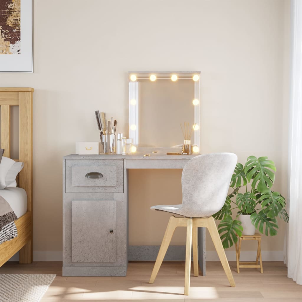 Dressing Table With Led Lights 90X42X132.5 Cm