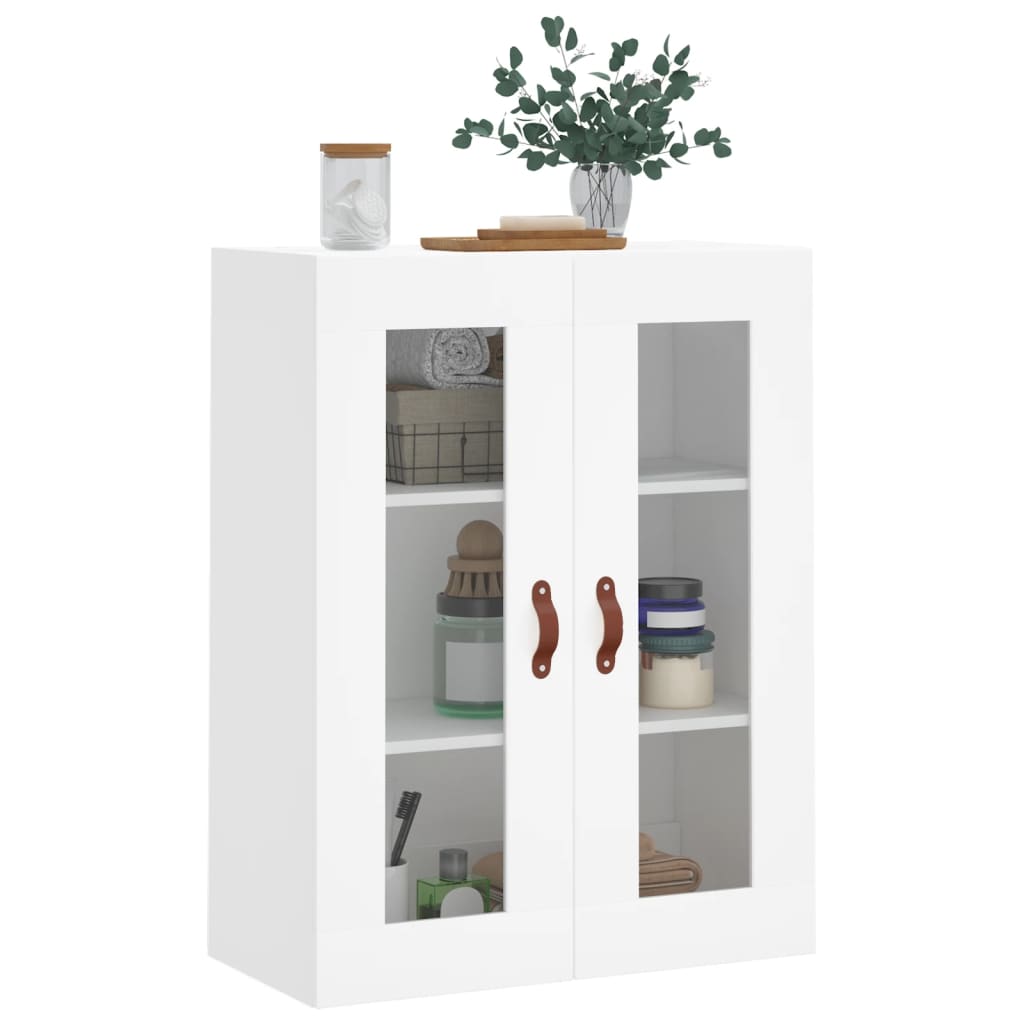 Wall Mounted Cabinet White 69.5x34x90 cm