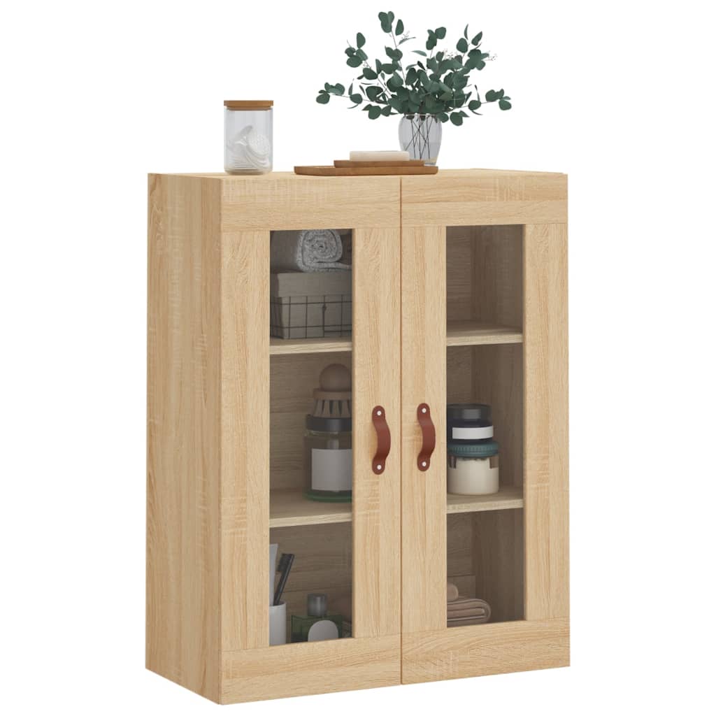 Wall Mounted Cabinet Sonoma Oak 69.5x34x90 cm