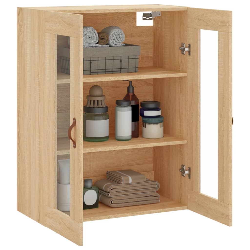Wall Mounted Cabinet Sonoma Oak 69.5x34x90 cm