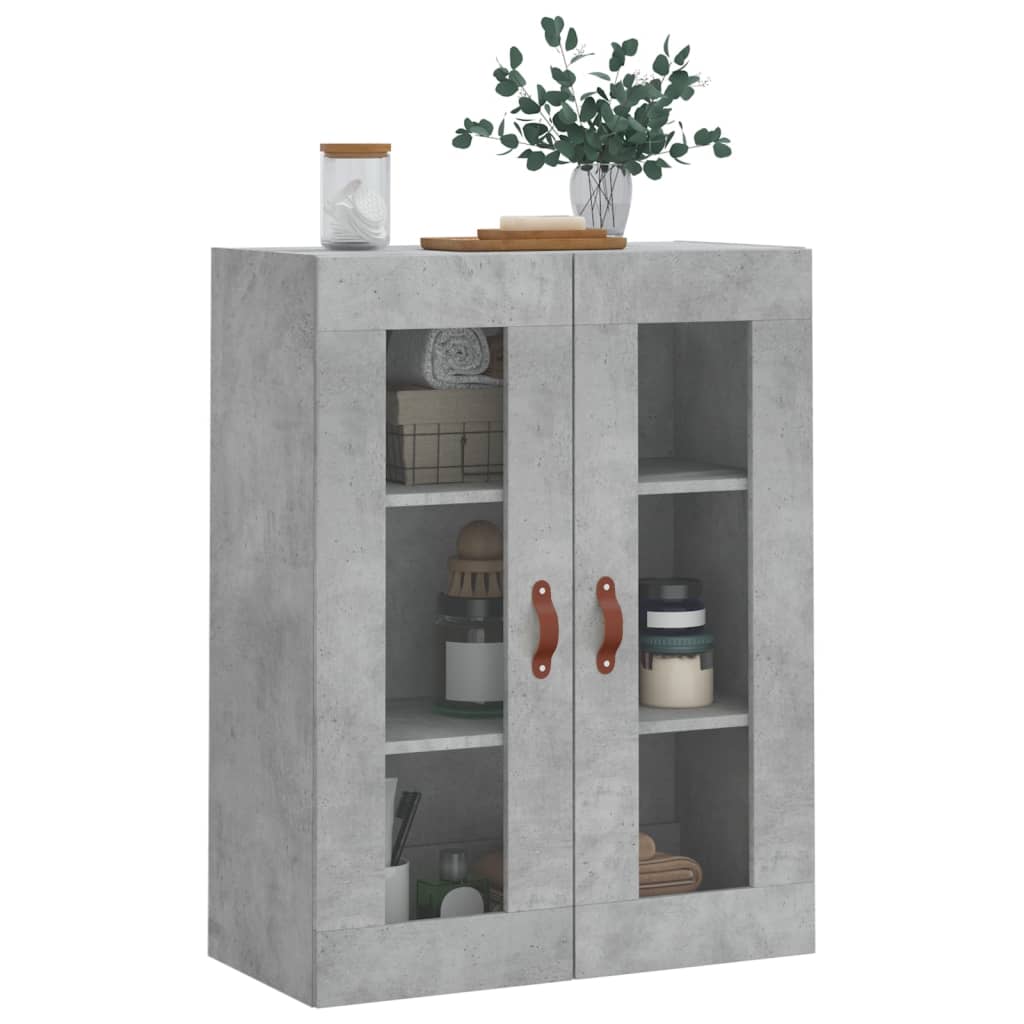 Wall Mounted Cabinet Concrete Grey 69.5x34x90 cm