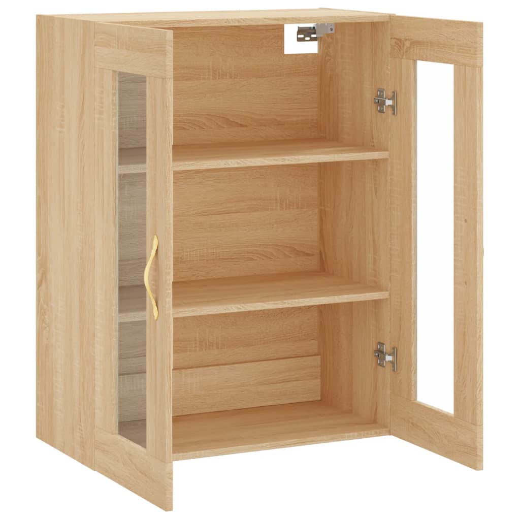 Wall Mounted Cabinet Sonoma Oak 69.5x34x90 cm