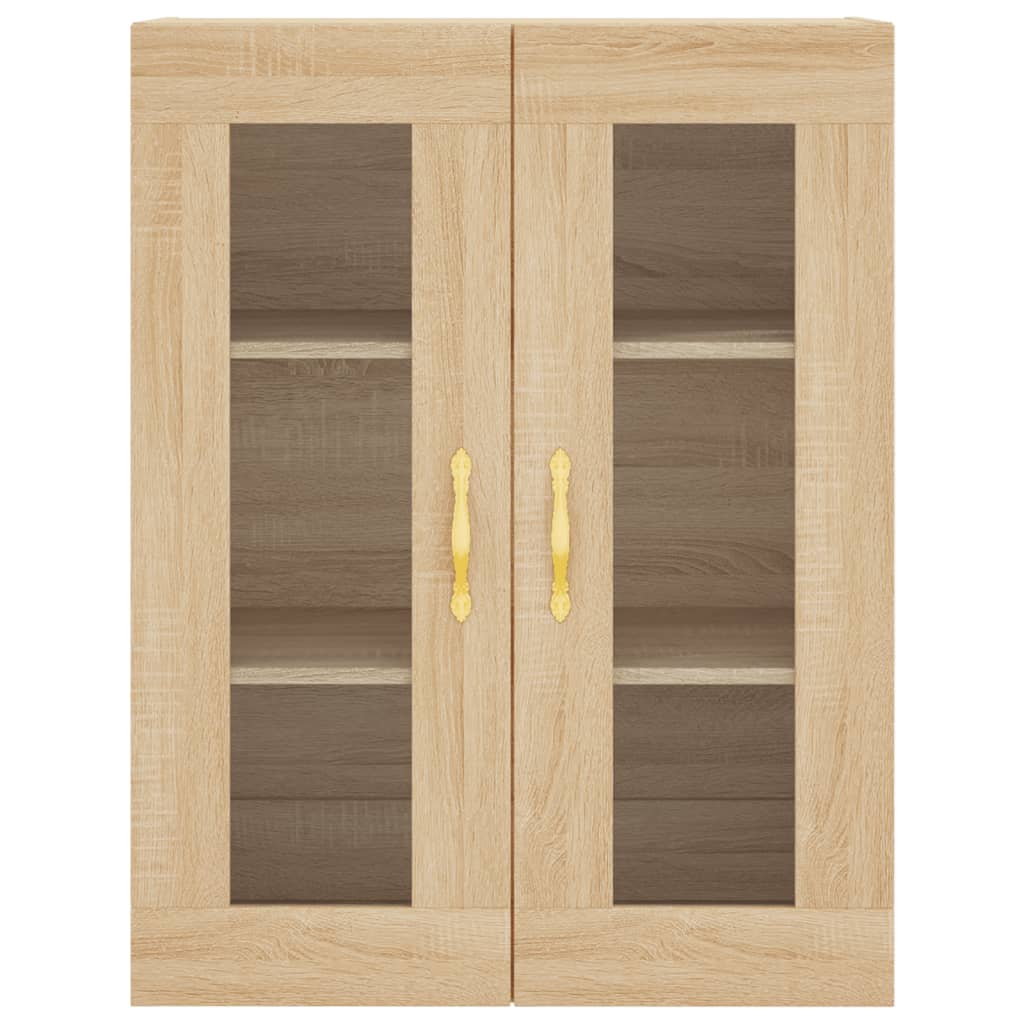 Wall Mounted Cabinet Sonoma Oak 69.5x34x90 cm