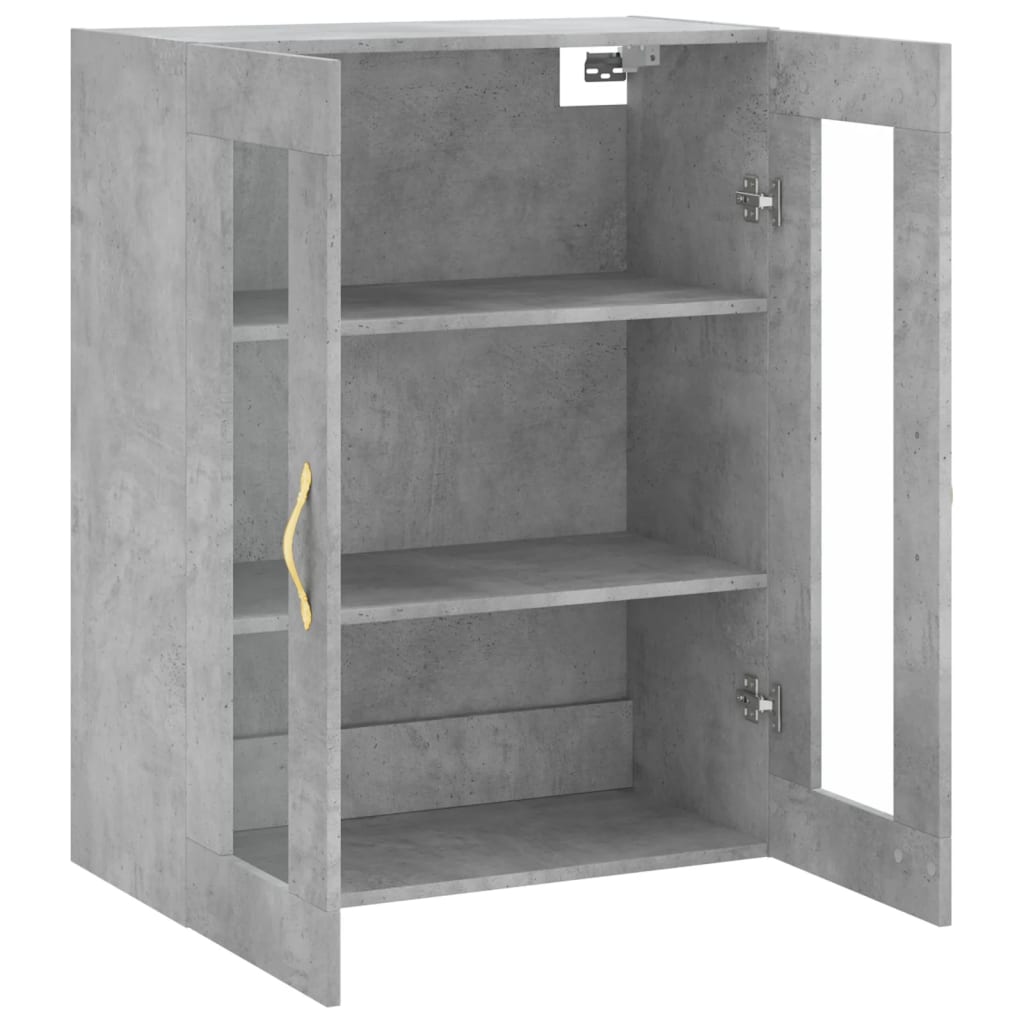 Wall Mounted Cabinet Concrete Grey 69.5x34x90 cm