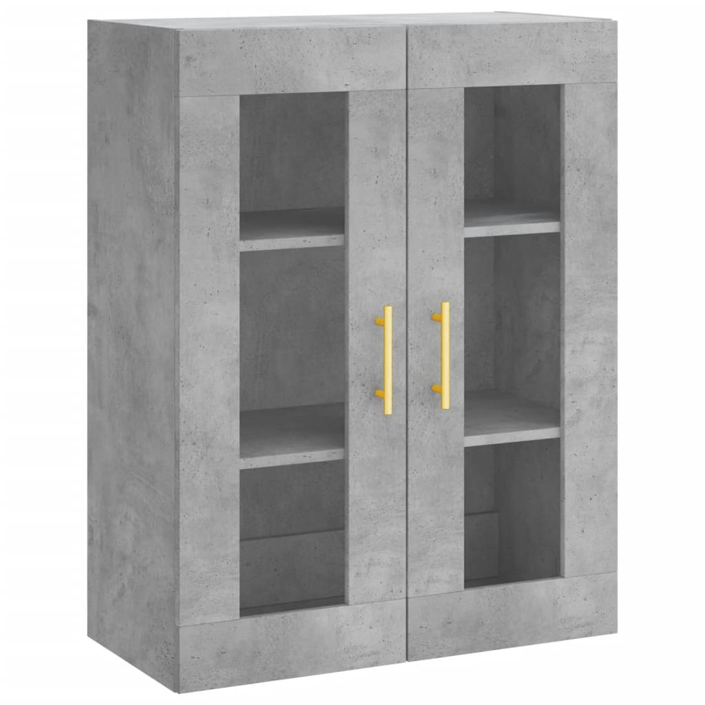 Wall Mounted Cabinet Concrete Grey 69.5x34x90 cm