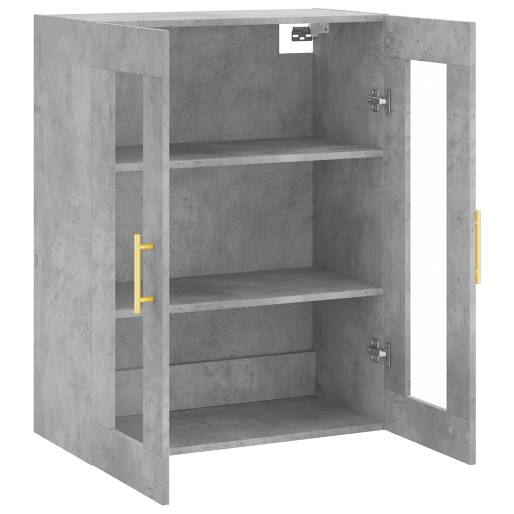 Wall Mounted Cabinet Concrete Grey 69.5x34x90 cm
