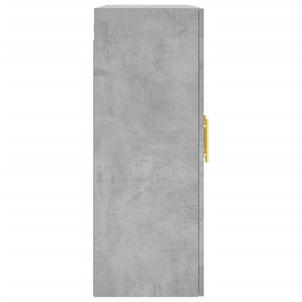 Wall Mounted Cabinet Concrete Grey 69.5x34x90 cm