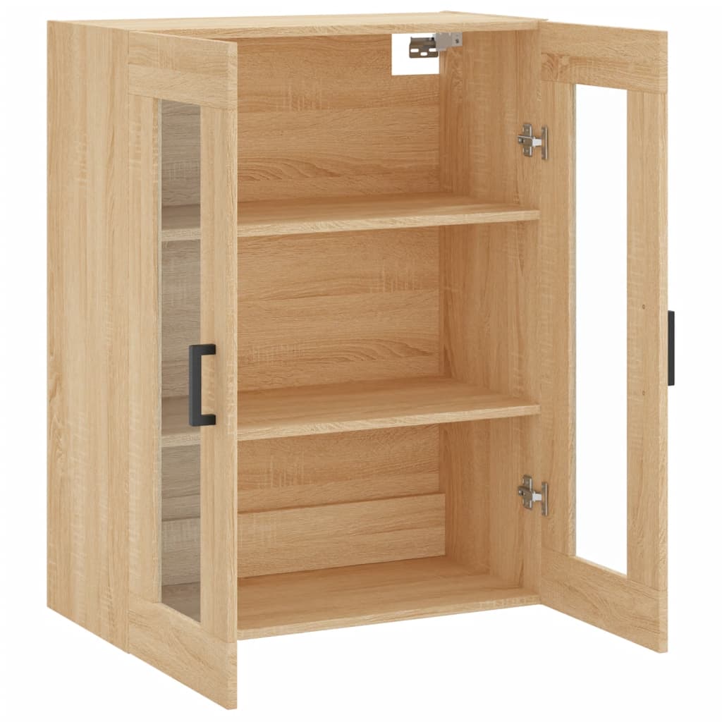 Wall Mounted Cabinet Sonoma Oak 69.5x34x90 cm