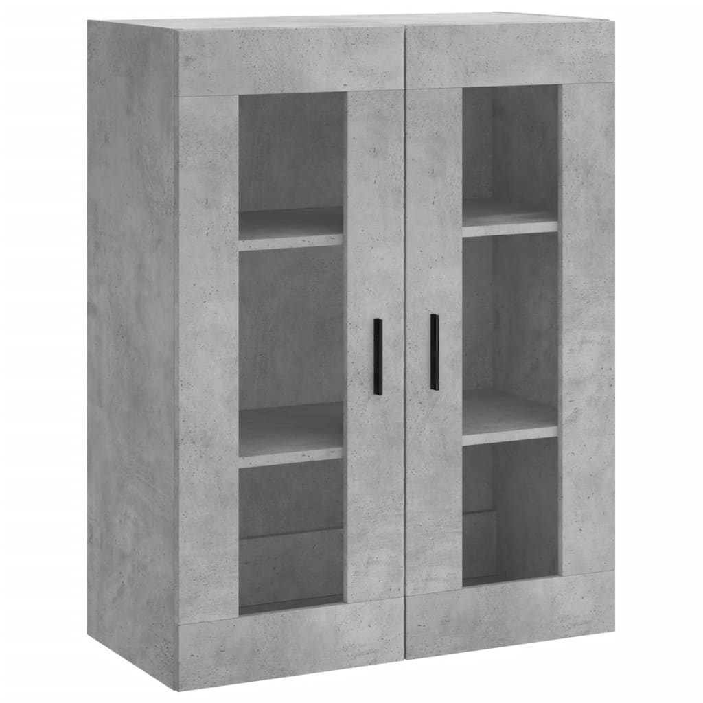 Wall Mounted Cabinet Concrete Grey 69.5x34x90 cm