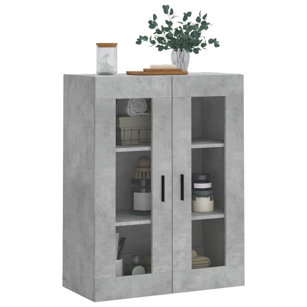 Wall Mounted Cabinet Concrete Grey 69.5x34x90 cm