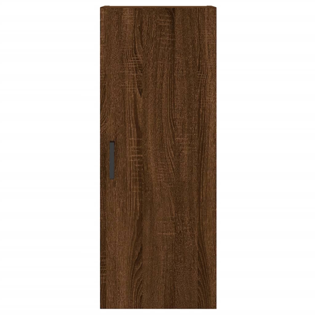 Wall Mounted Cabinet Brown Oak 34.5x34x90 cm