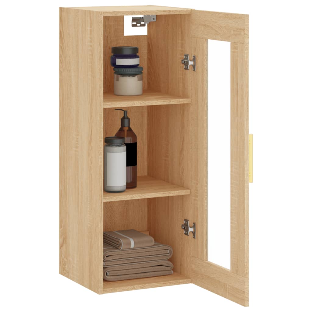 Wall Mounted Cabinet Sonoma Oak 34.5x34x90 cm