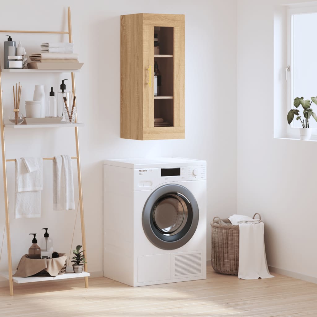 Wall Mounted Cabinet Sonoma Oak 34.5x34x90 cm