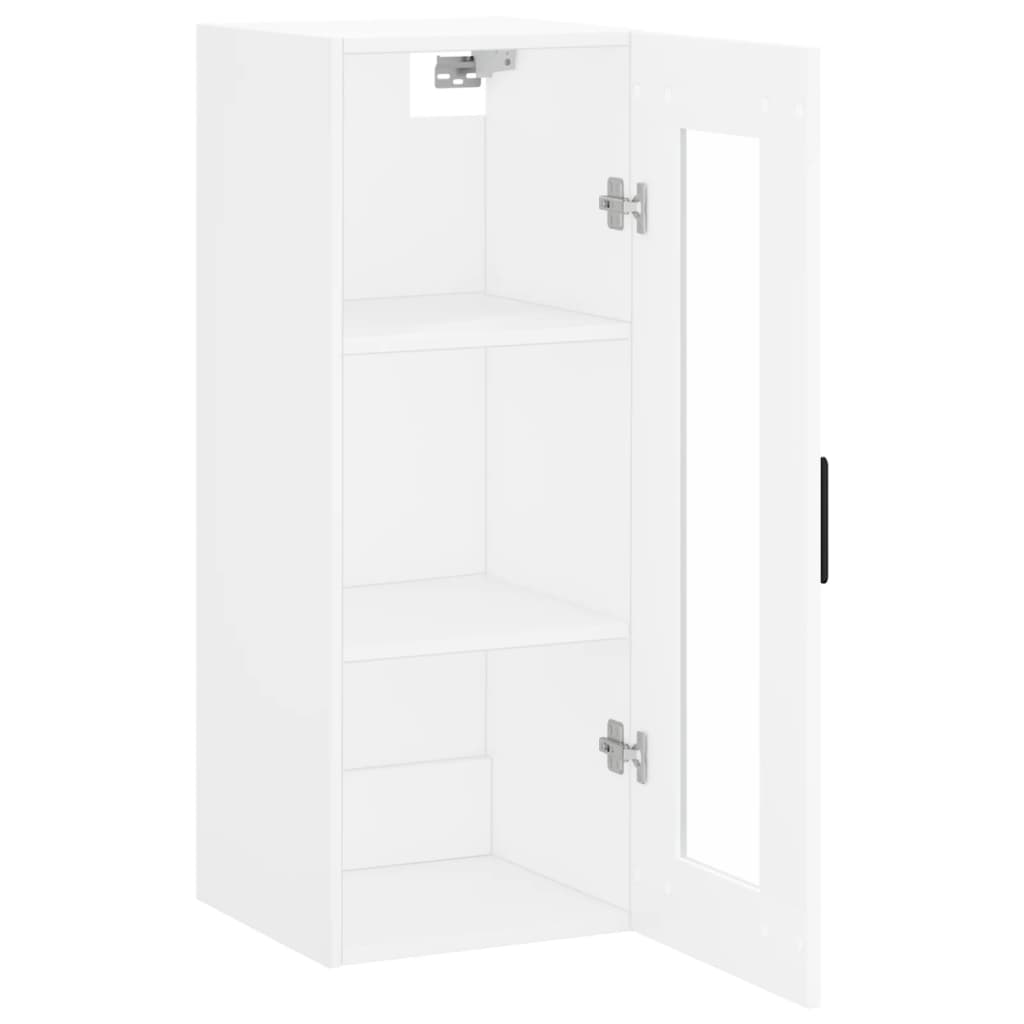 Wall Mounted Cabinet White 34.5x34x90 cm