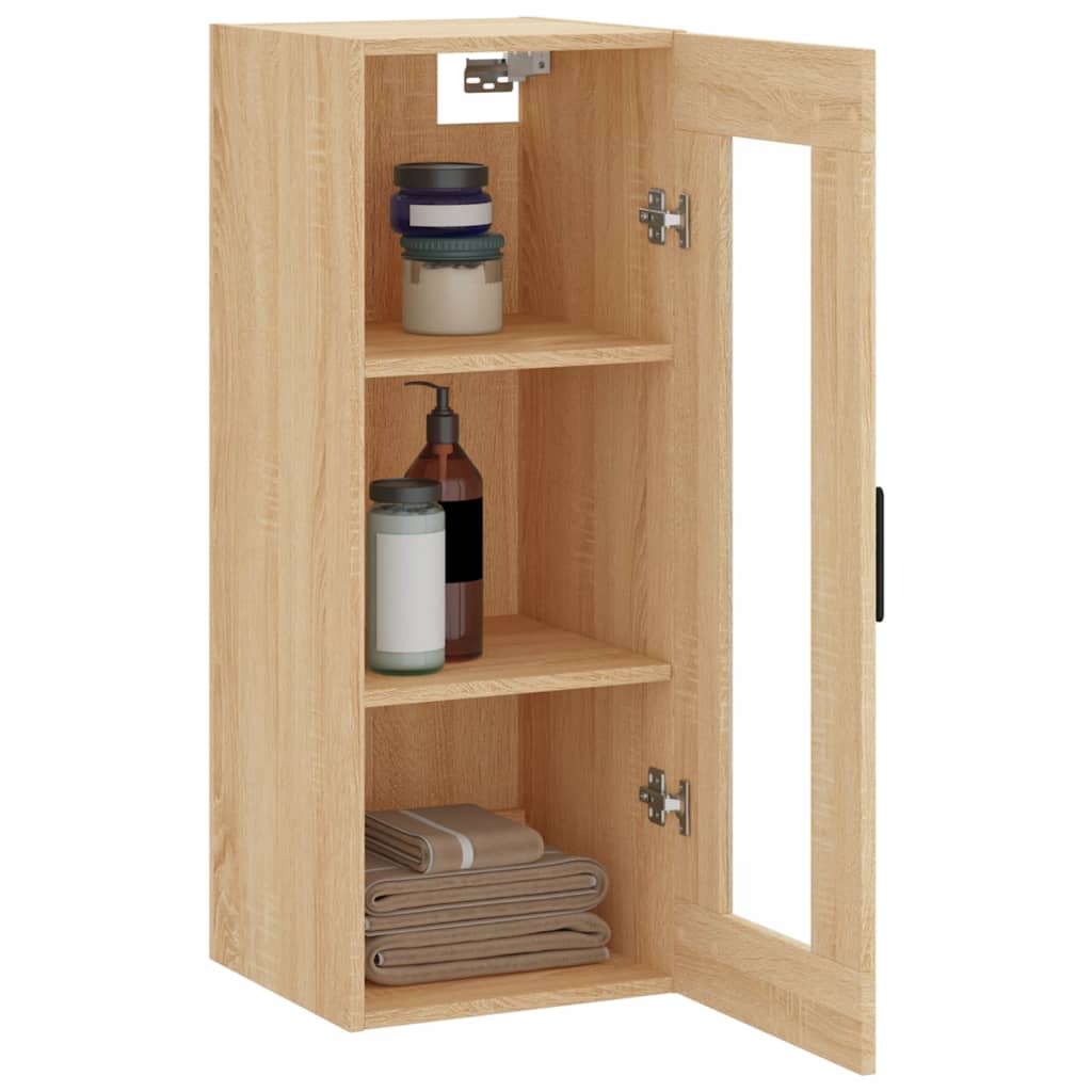 Wall Mounted Cabinet Sonoma Oak 34.5x34x90 cm