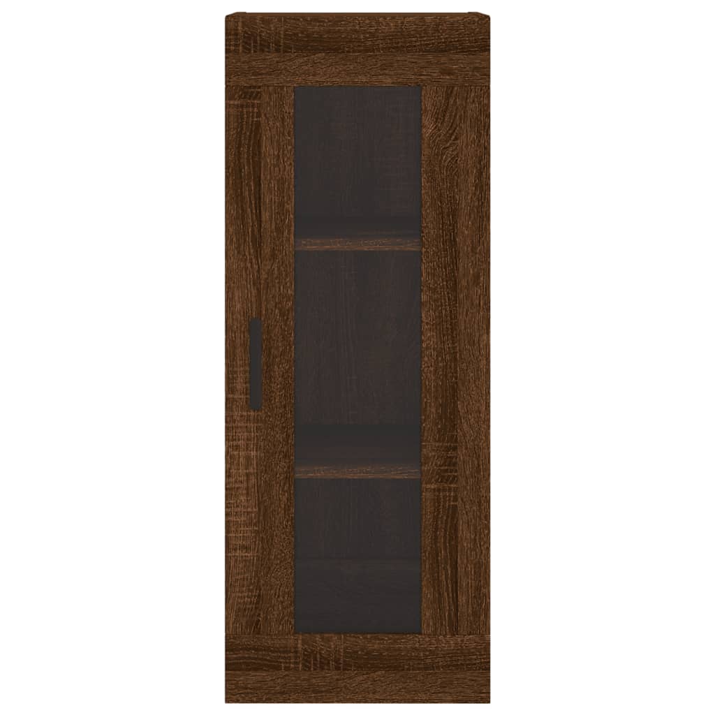 Wall Mounted Cabinet Brown Oak 34.5x34x90 cm