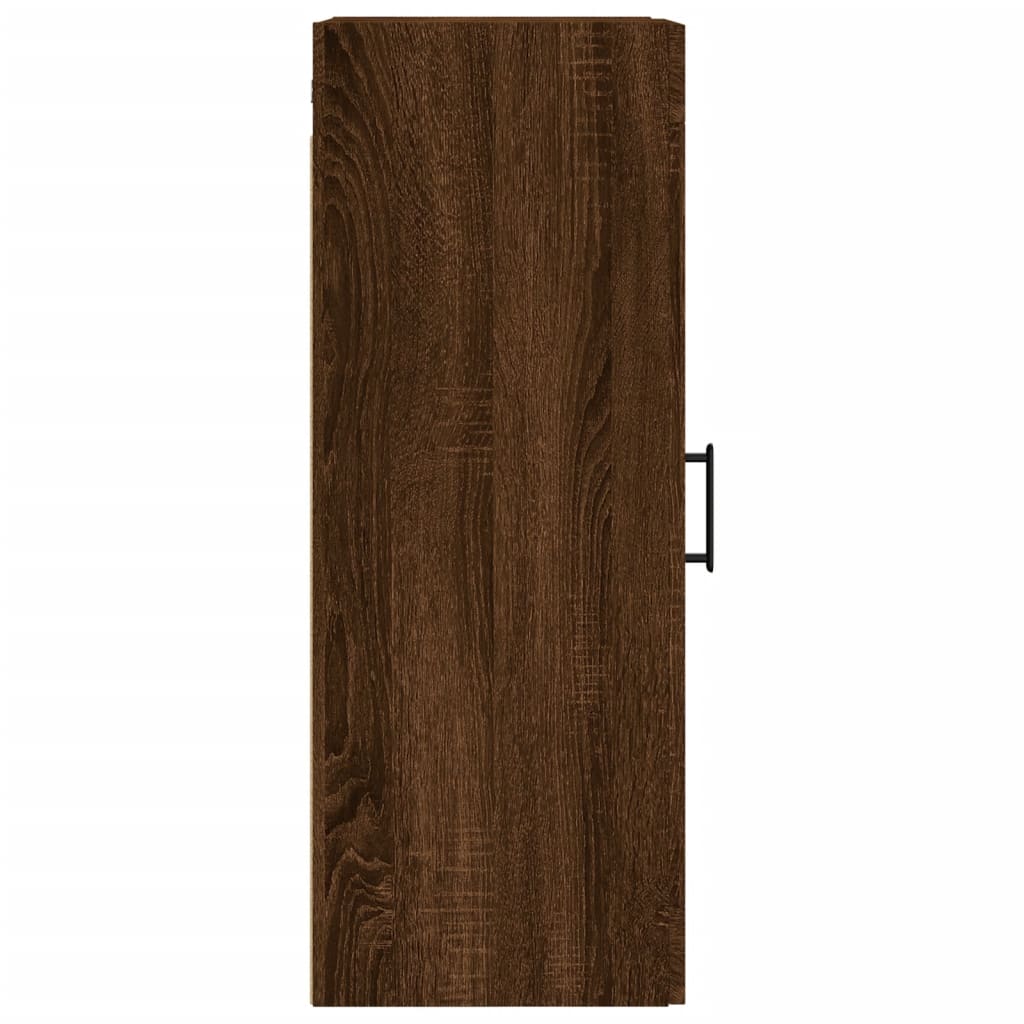 Wall Mounted Cabinet Brown Oak 34.5x34x90 cm