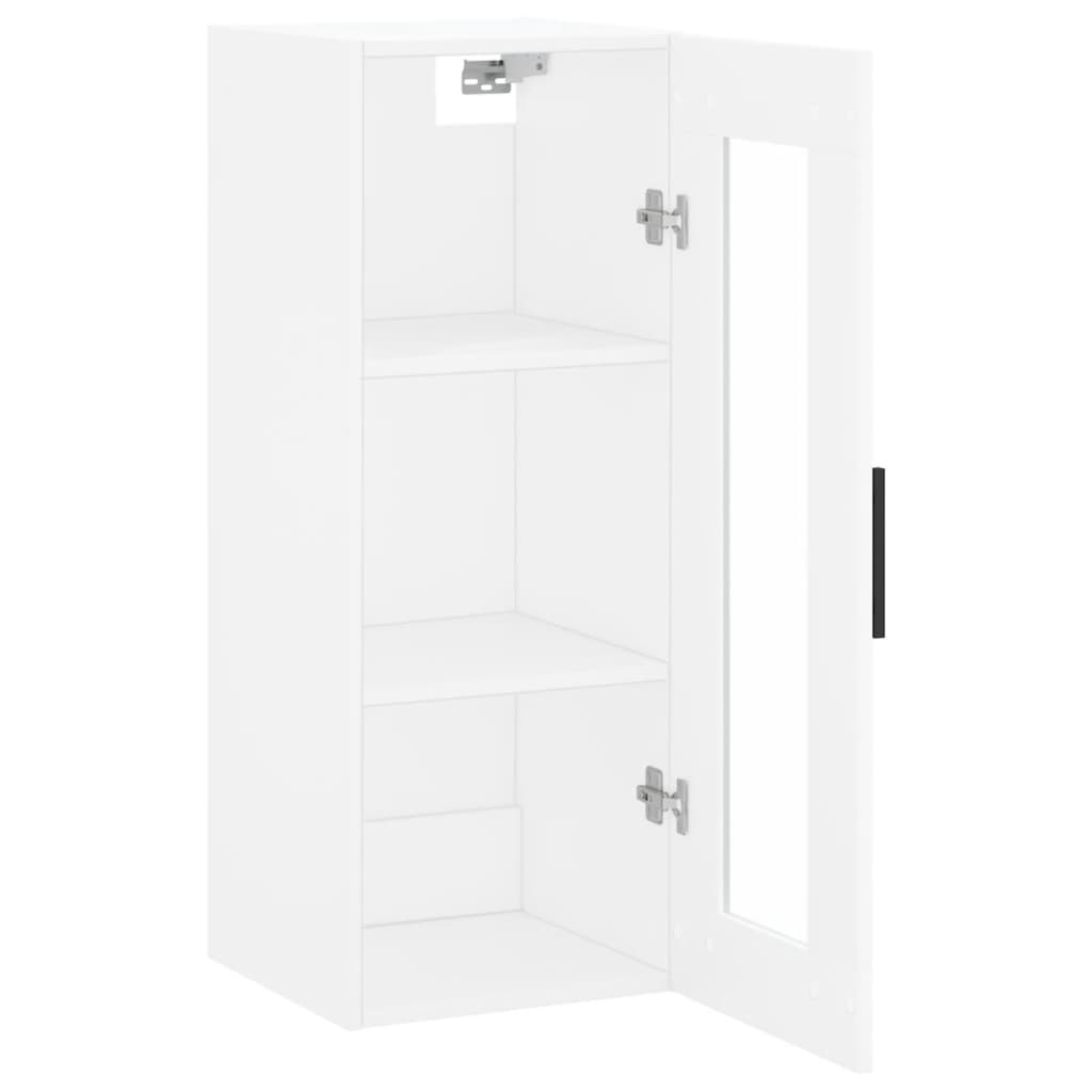 Wall Mounted Cabinet White 34.5x34x90 cm