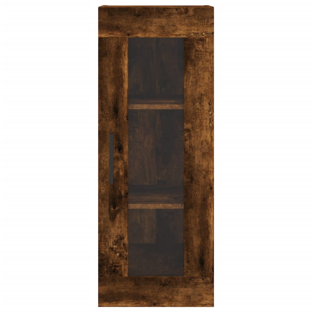 Wall Mounted Cabinet Smoked Oak 34.5x34x90 cm