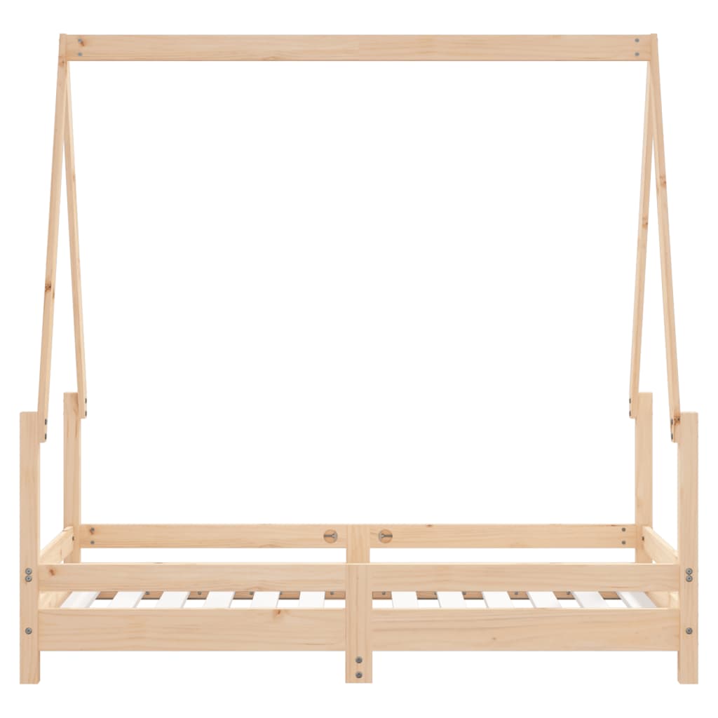 Kids Bed Frame 70x140 cm Solid Wood Pine