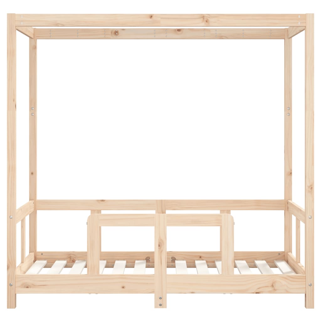 Kids Bed Frame 70x140 cm Solid Wood Pine