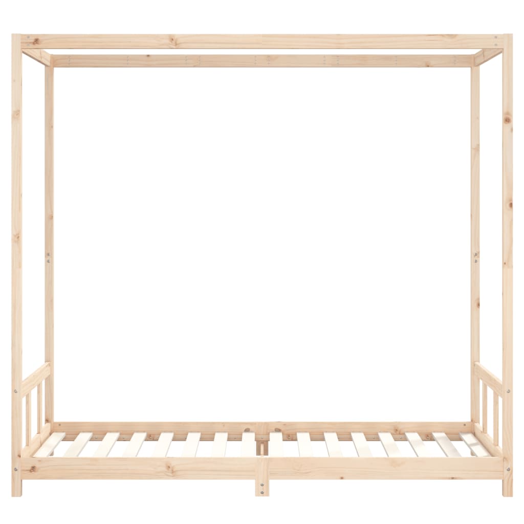 Kids Bed Frame 90x200 cm Solid Wood Pine