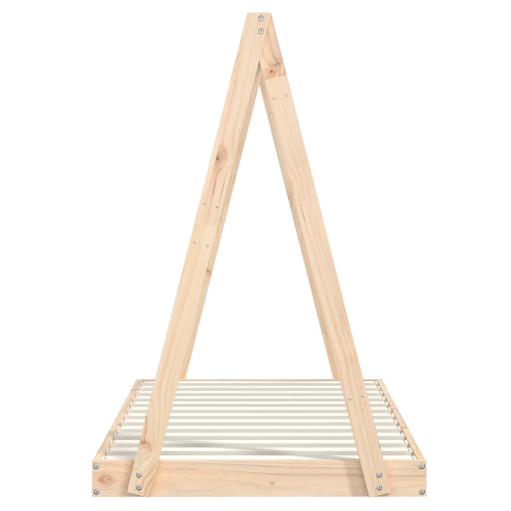 Kids Bed Frame 80x160 cm Solid Wood Pine