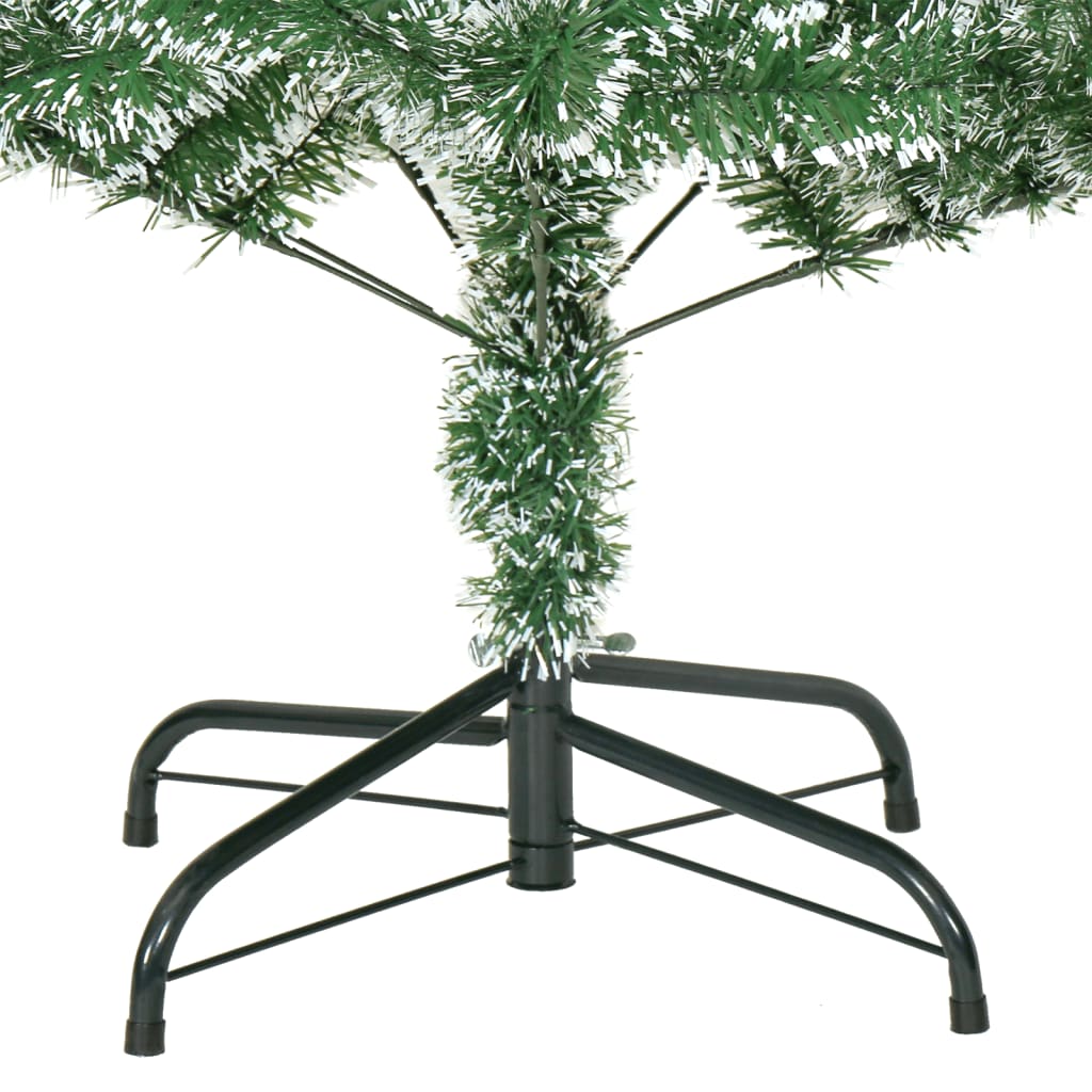 Artificial Christmas Tree with Flocked Snow Green 210 cm