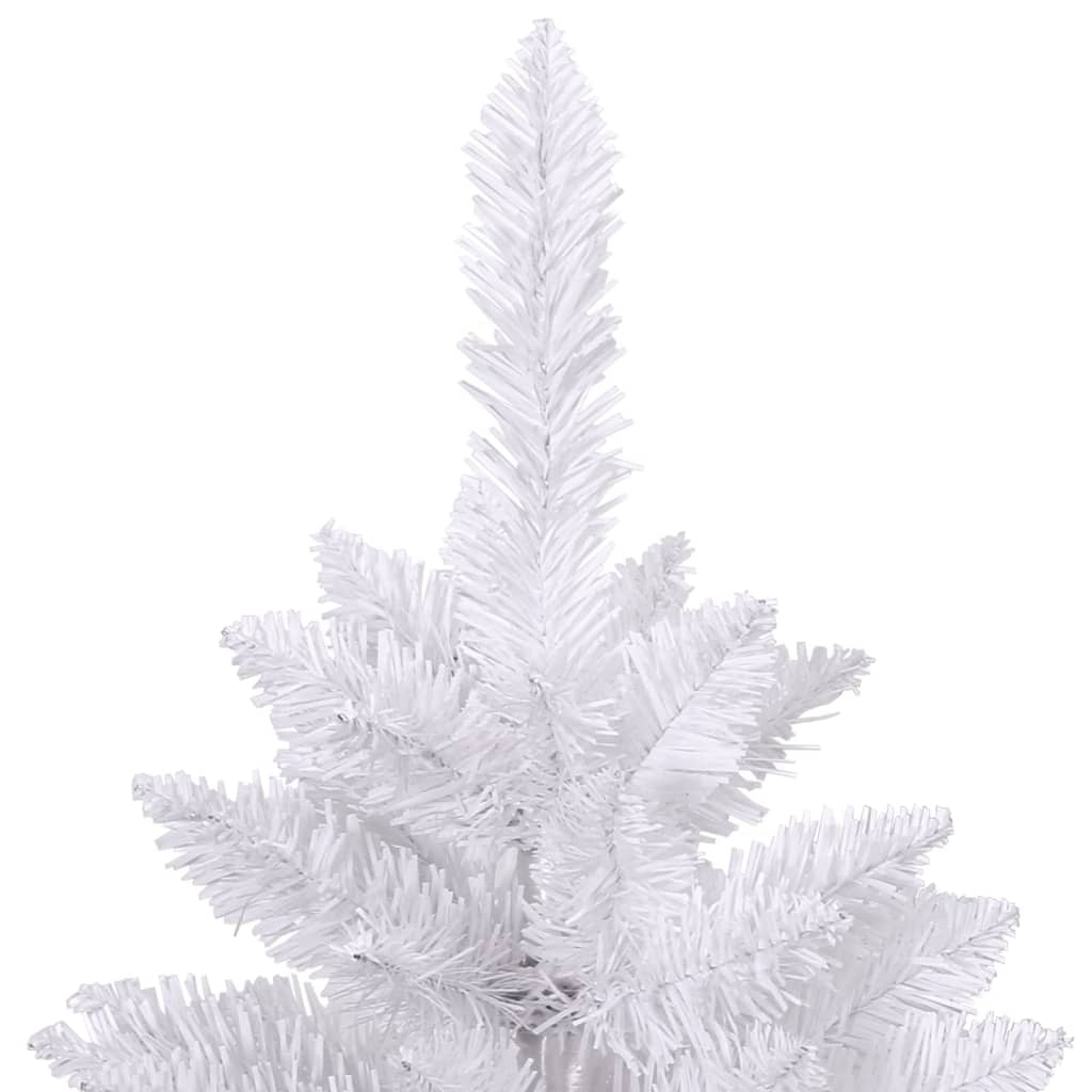 Artificial Hinged Christmas Tree with Stand White 240 cm