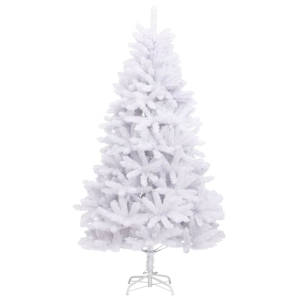 Artificial Hinged Christmas Tree with Stand White 300 cm
