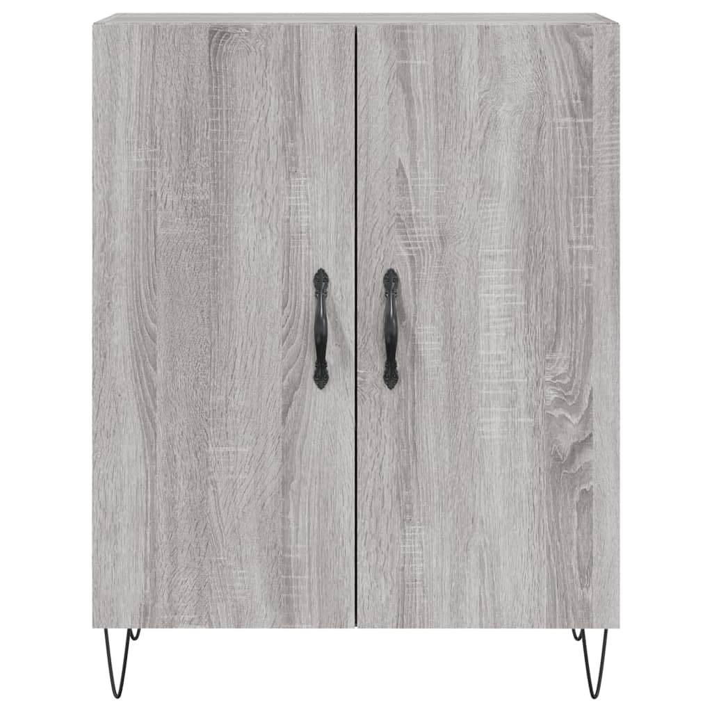 Highboard Grey Sonoma 69.5x34x180 cm Engineered Wood