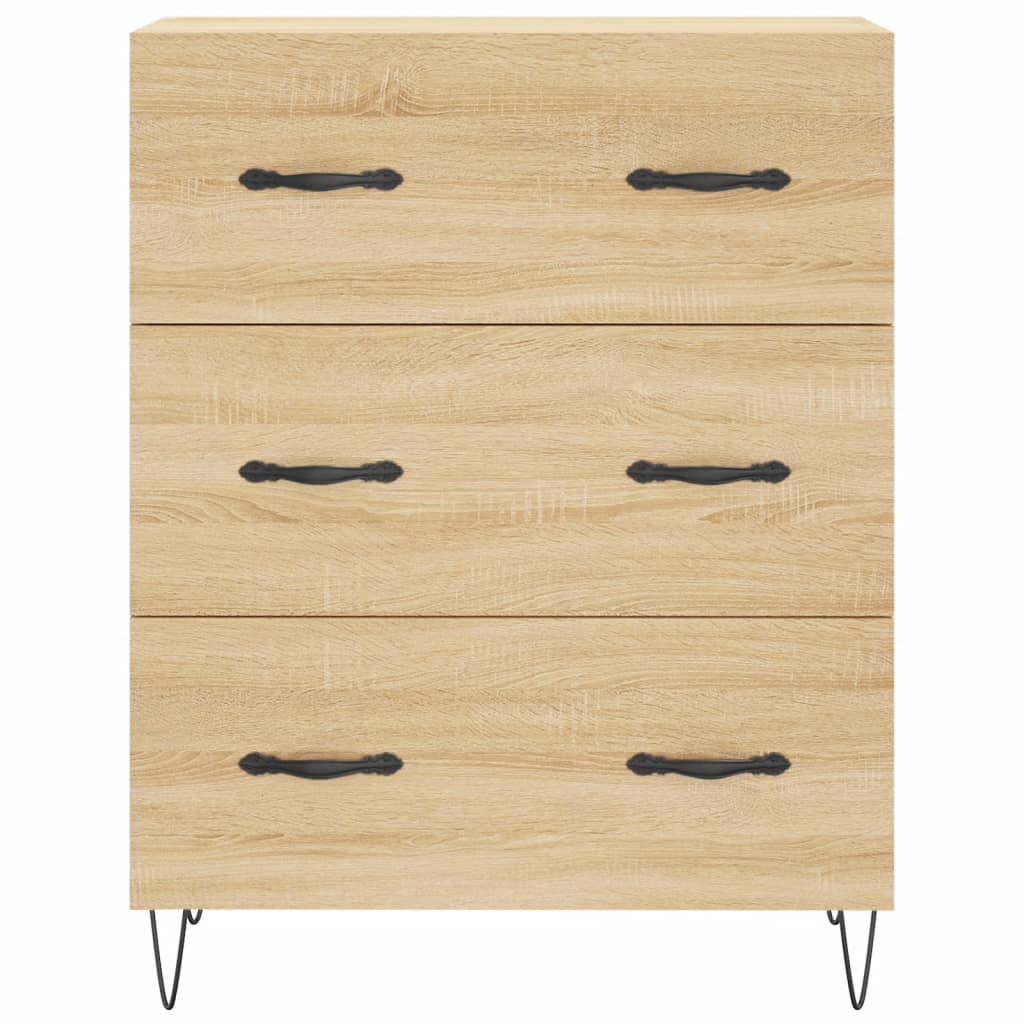 Highboard Sonoma Oak 69.5x34x180 cm Engineered Wood
