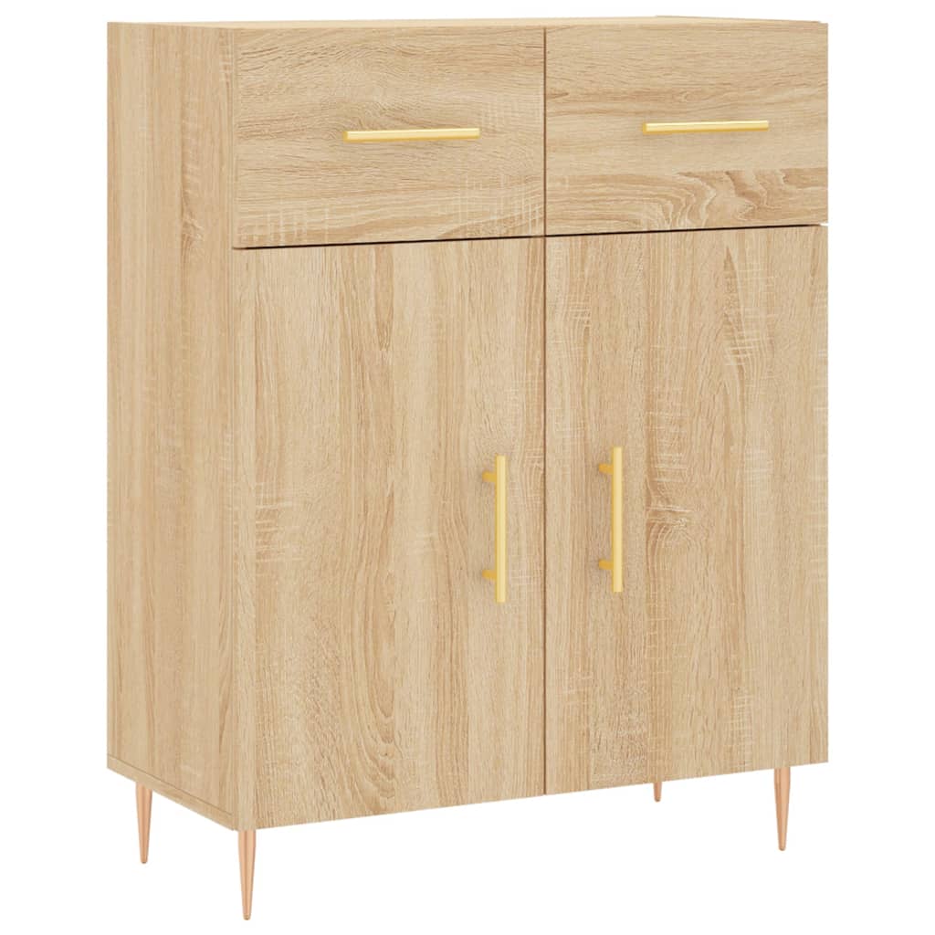 Highboard Sonoma Oak 69.5x34x180 cm Engineered Wood