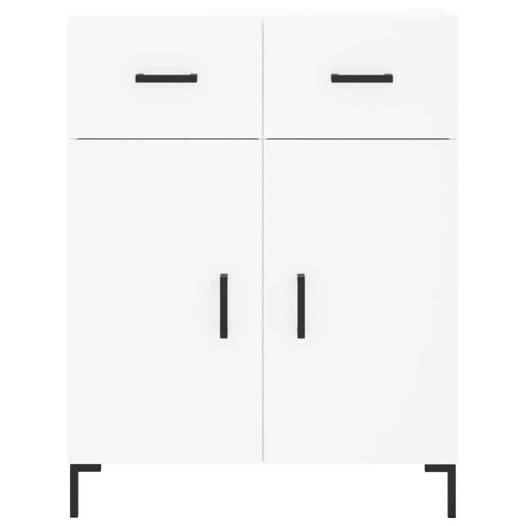 Highboard White 69.5x34x180 cm Engineered Wood