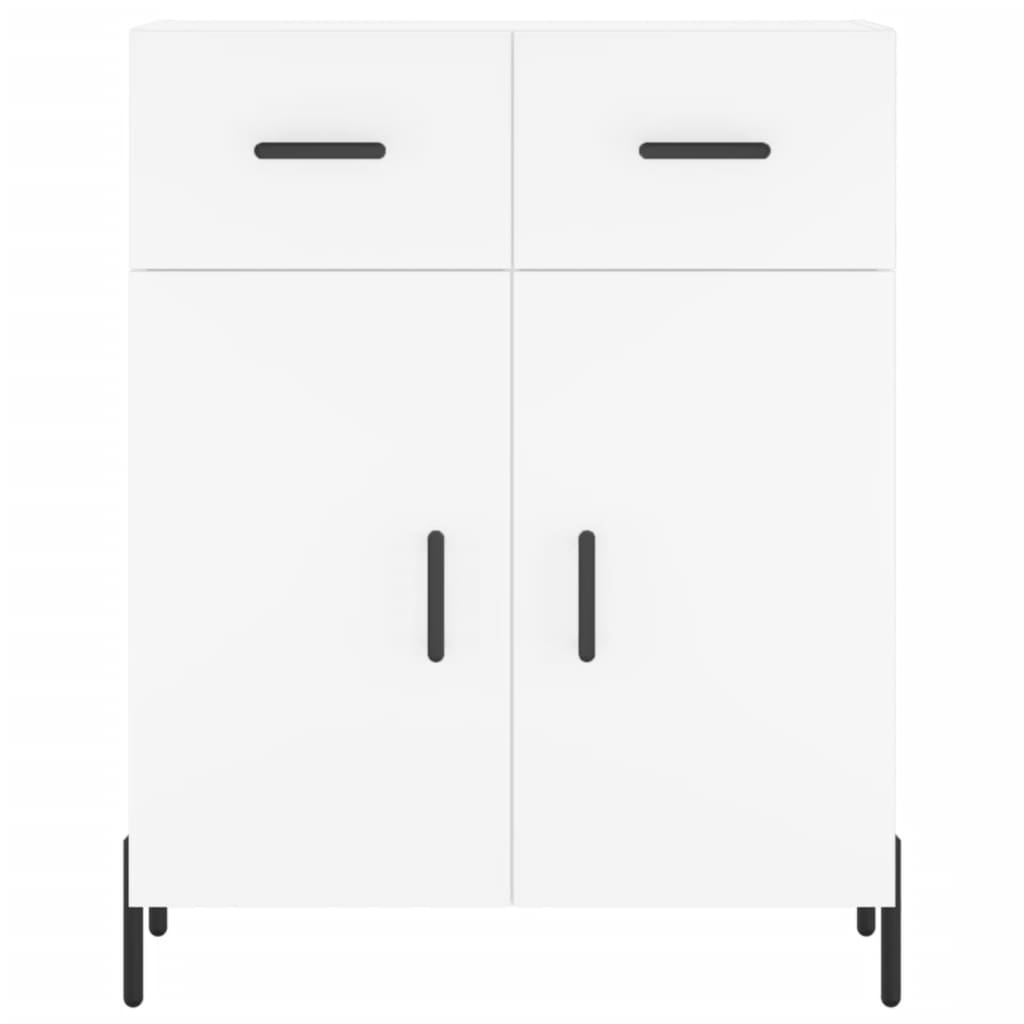 Highboard White 69.5x34x180 cm Engineered Wood