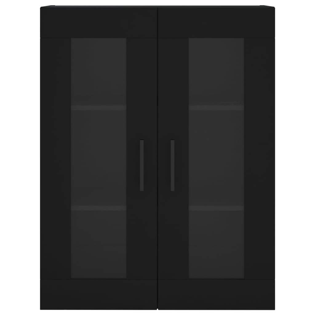 Highboard Black 69.5x34x180 cm Engineered Wood