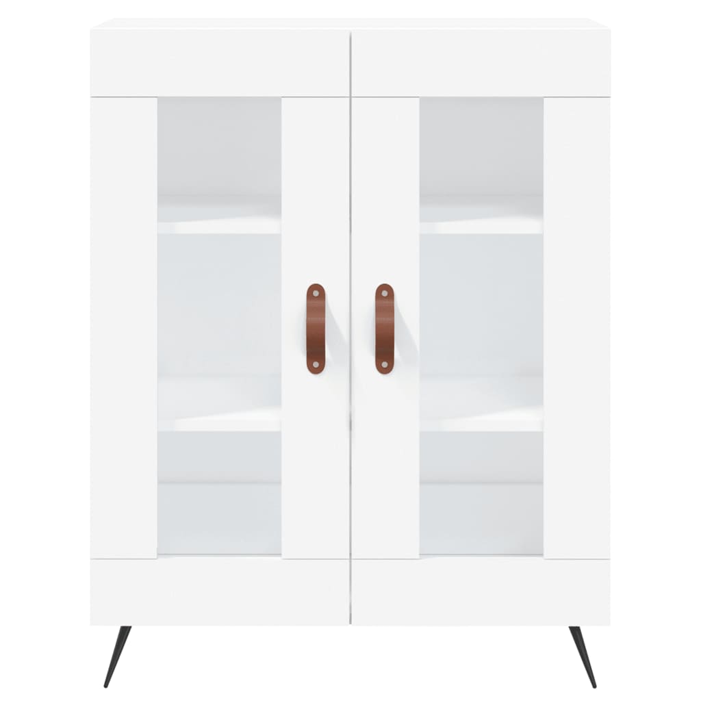 Highboard White 69.5x34x180 cm Engineered Wood