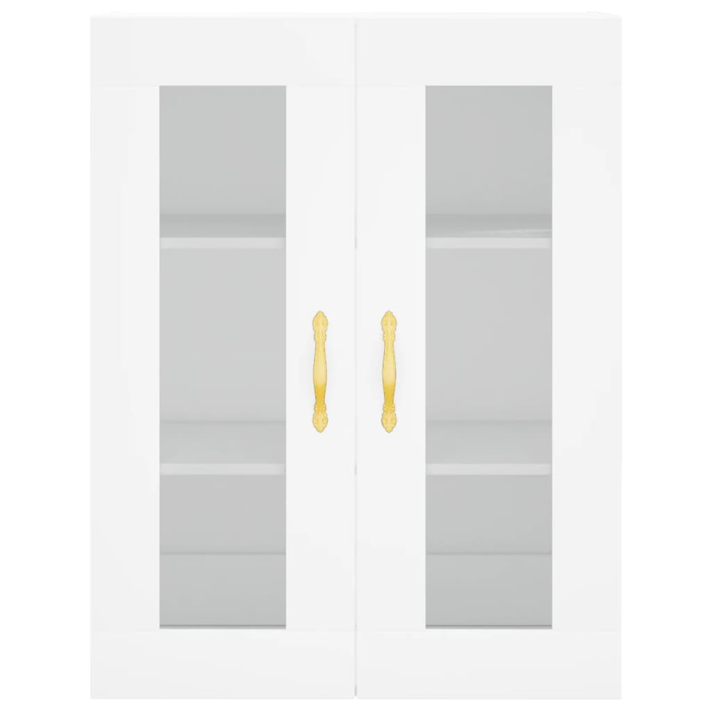 Highboard White 69.5x34x180 cm Engineered Wood