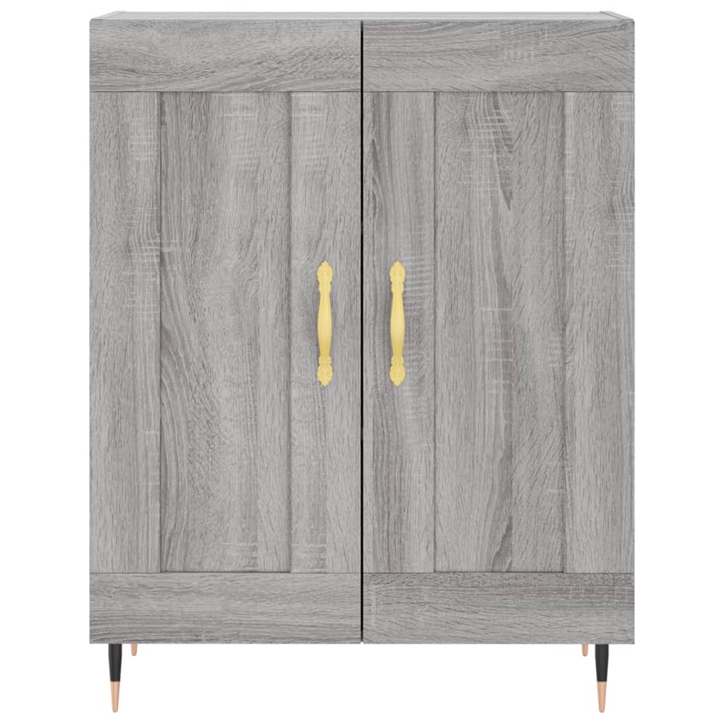 Highboard Grey Sonoma 69.5x34x180 cm Engineered Wood