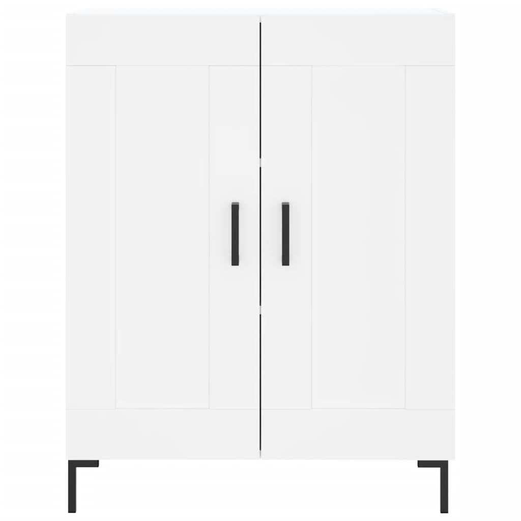 Highboard White 69.5x34x180 cm Engineered Wood