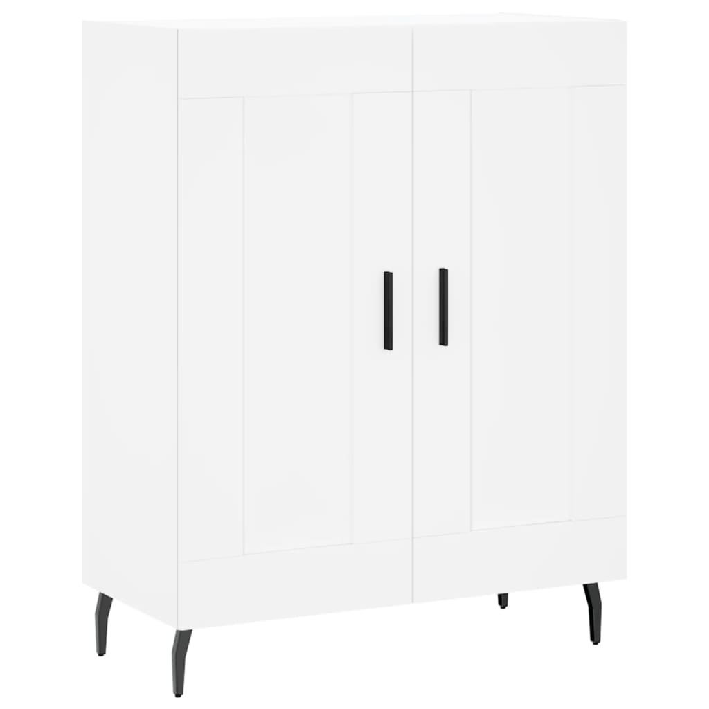 Highboard White 69.5x34x180 cm Engineered Wood