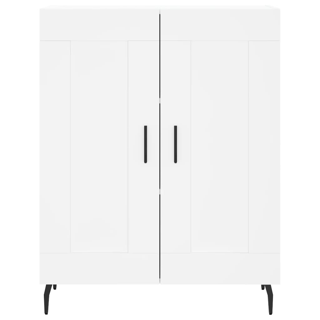 Highboard White 69.5x34x180 cm Engineered Wood
