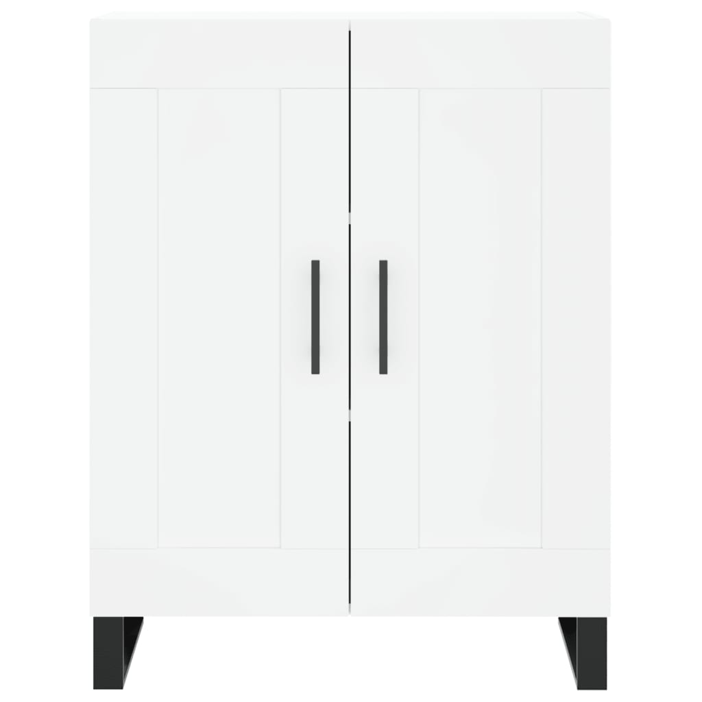 Highboard White 69.5x34x180 cm Engineered Wood