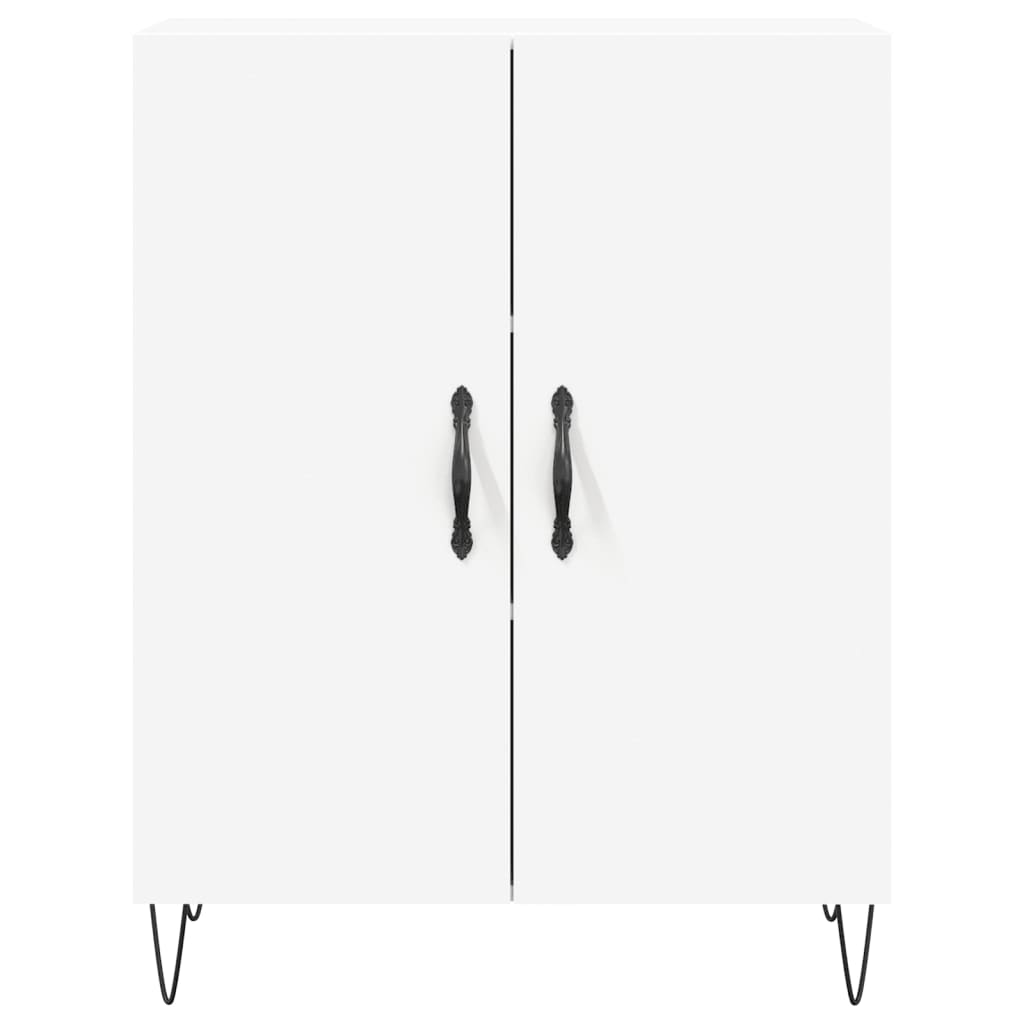 Highboard White 69.5x34x180 cm Engineered Wood